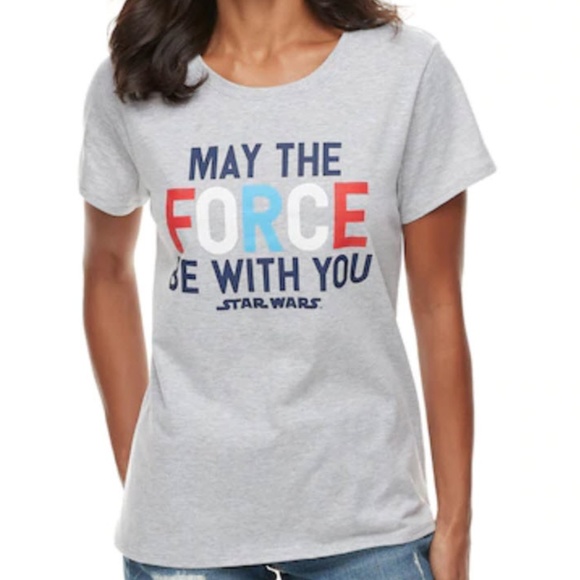 Star Wars Tops - *3/$30* Star Wars 'MAY THE FORCE BE WITH YOU' Tee